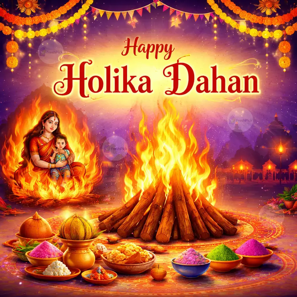 March 2026 Calendar Holika Dahan
