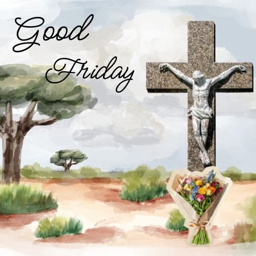 Good Friday prayer image remembering Jesus Christ sacrifice